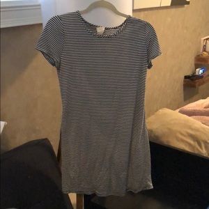 Blu Pepper black and white striped dress